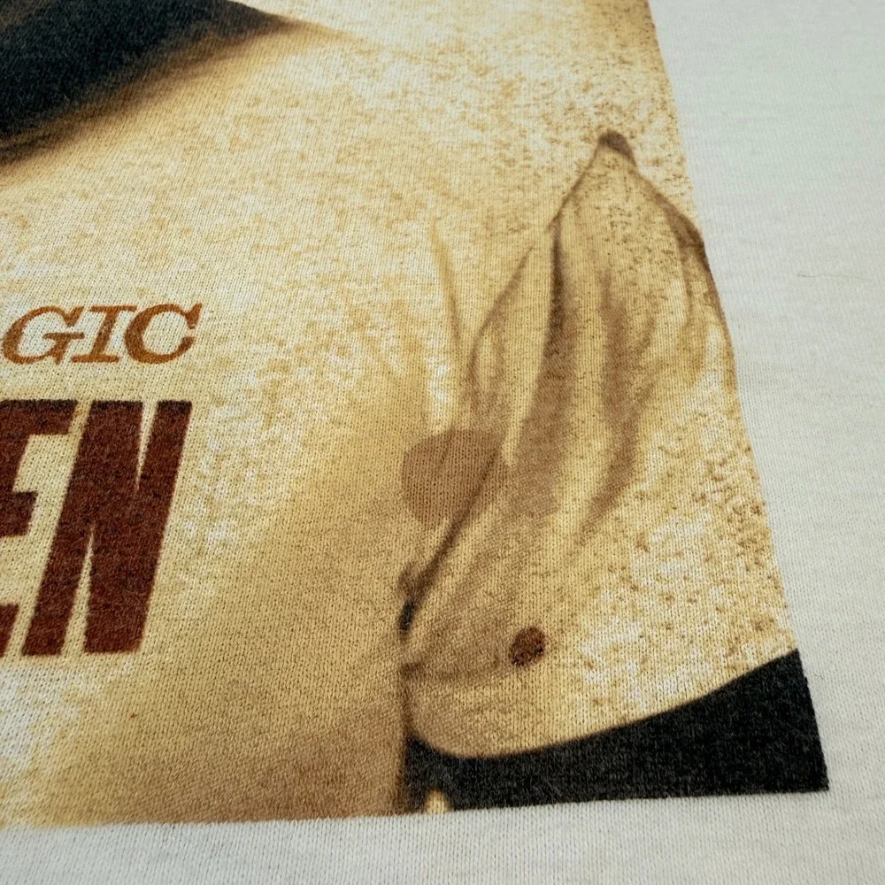 Bruce Springsteen‎ Magic Album Tour T-Shirt Mens 2XL White Graphic Tee Tracklist